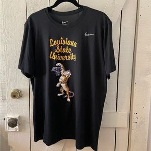 LSU vintage Basketball logo Nike dry-Fit Shirt